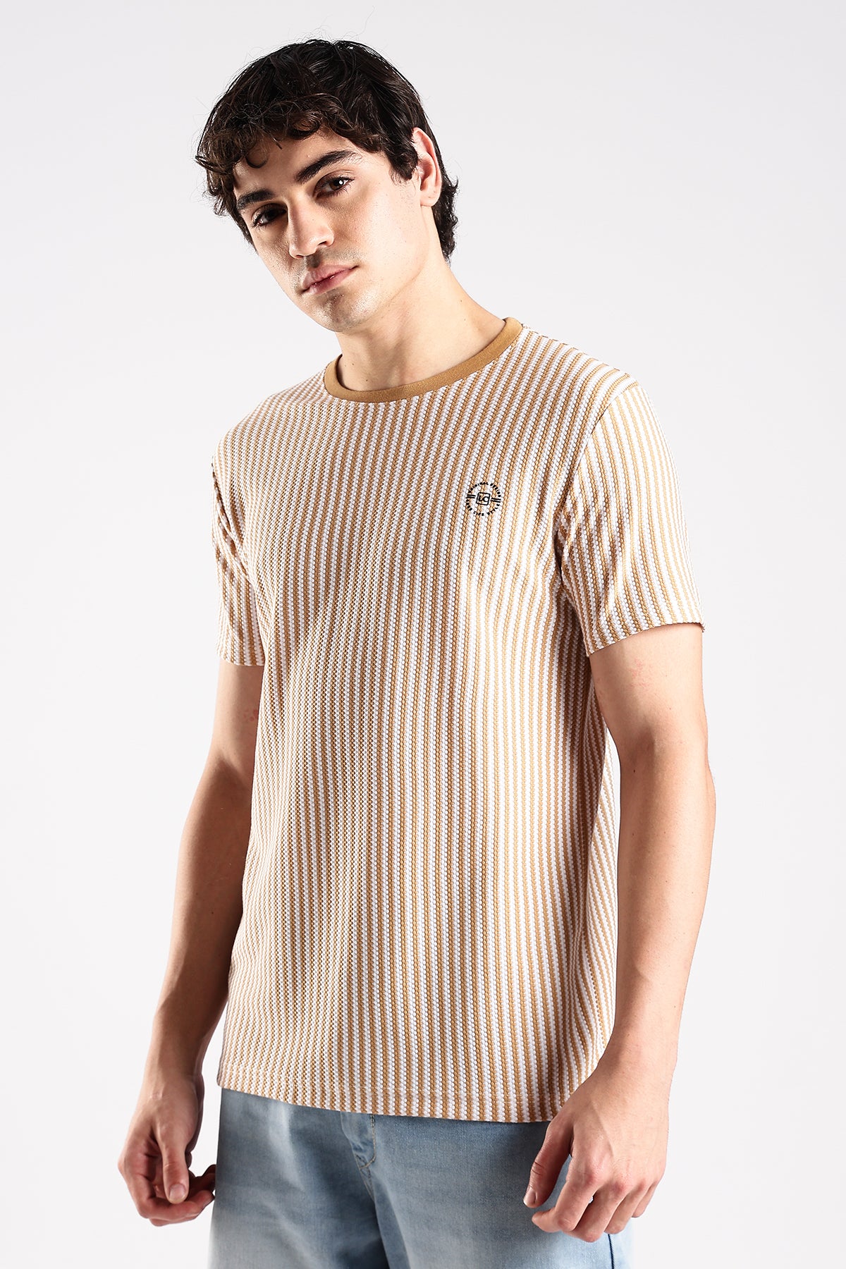 Stripe HD Plain T-shirt