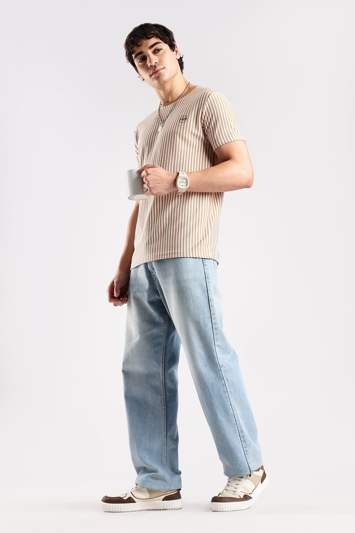 Stripe HD Plain T-shirt