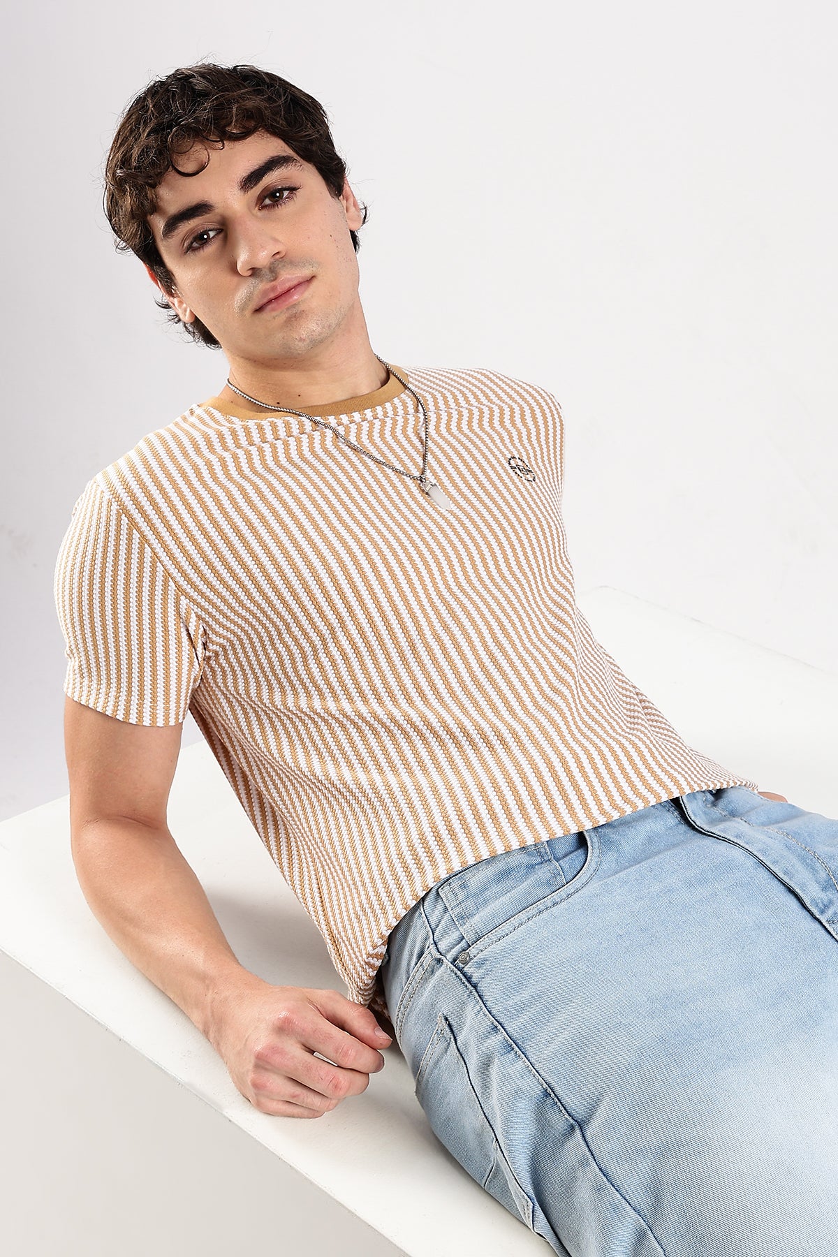 Stripe HD Plain T-shirt