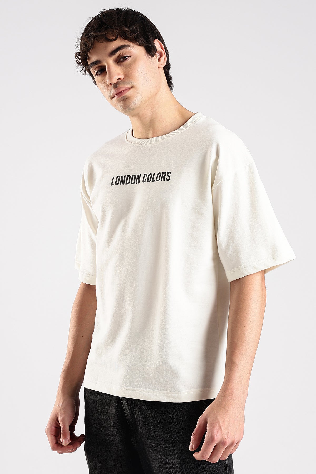 Off White Studio HD Graphic Printed Oversized T-shirt
