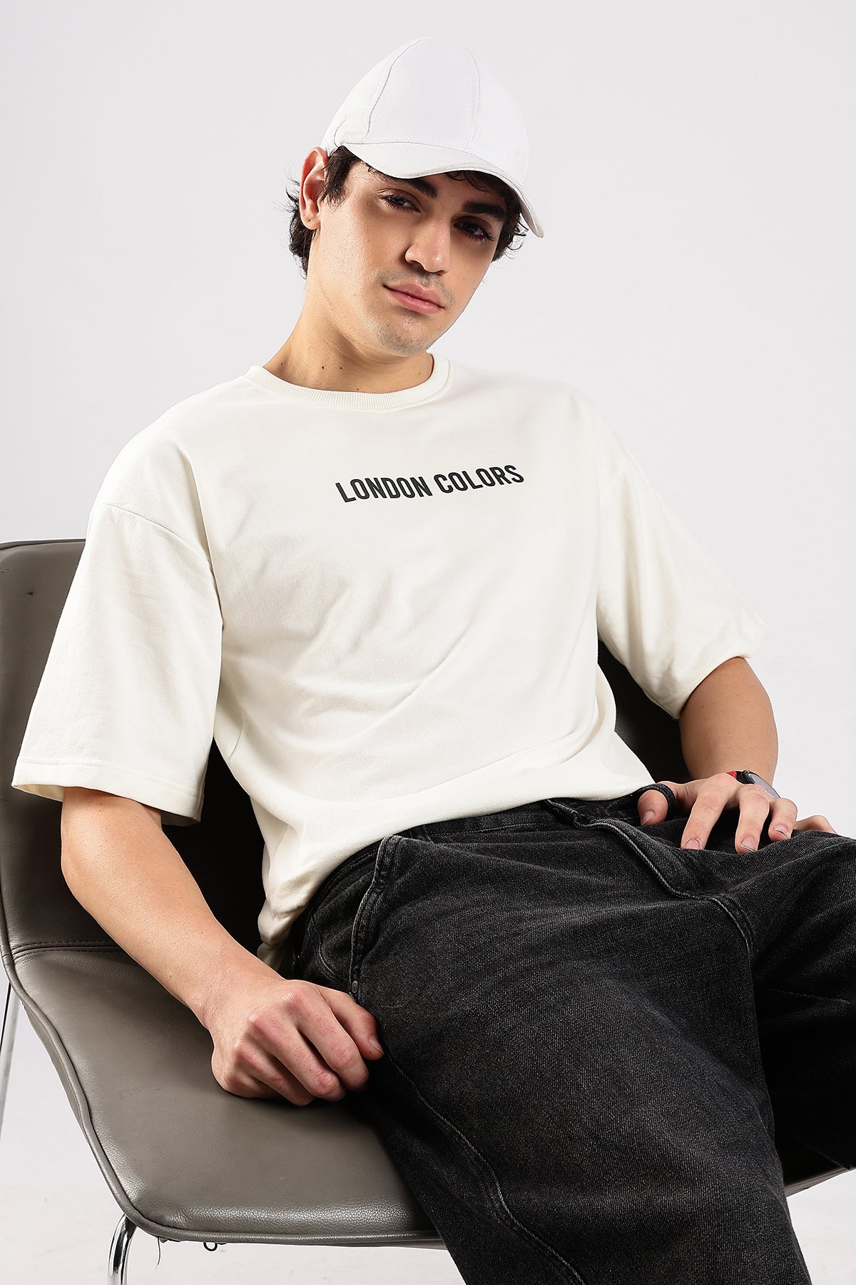 Off White Studio HD Graphic Printed Oversized T-shirt