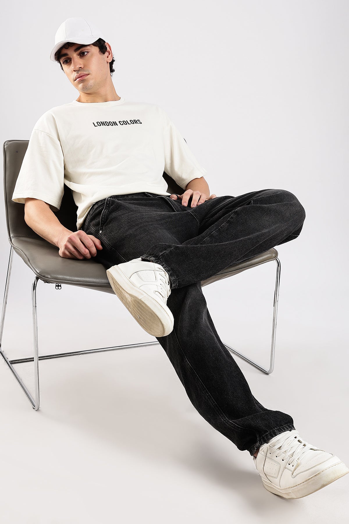 Off White Studio HD Graphic Printed Oversized T-shirt