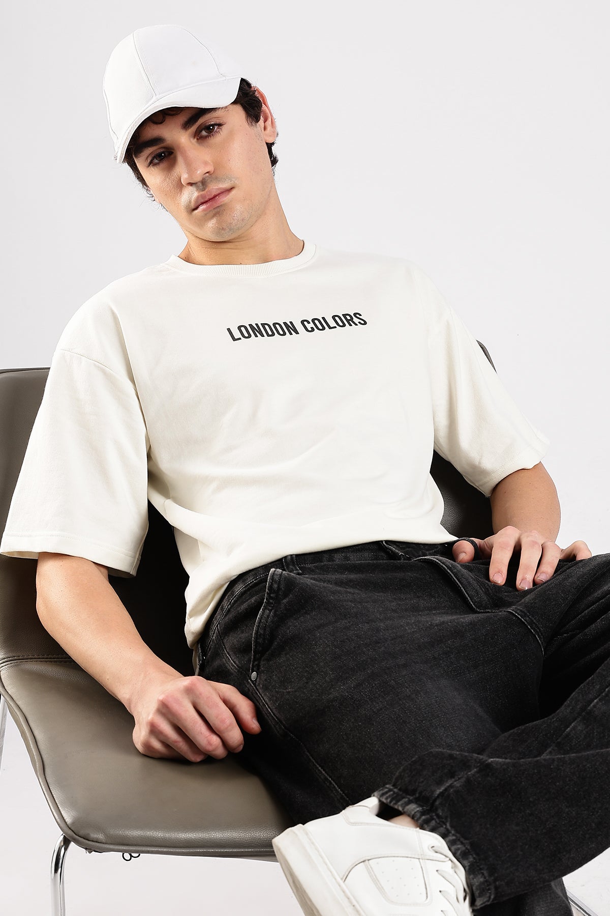 Off White Studio HD Graphic Printed Oversized T-shirt