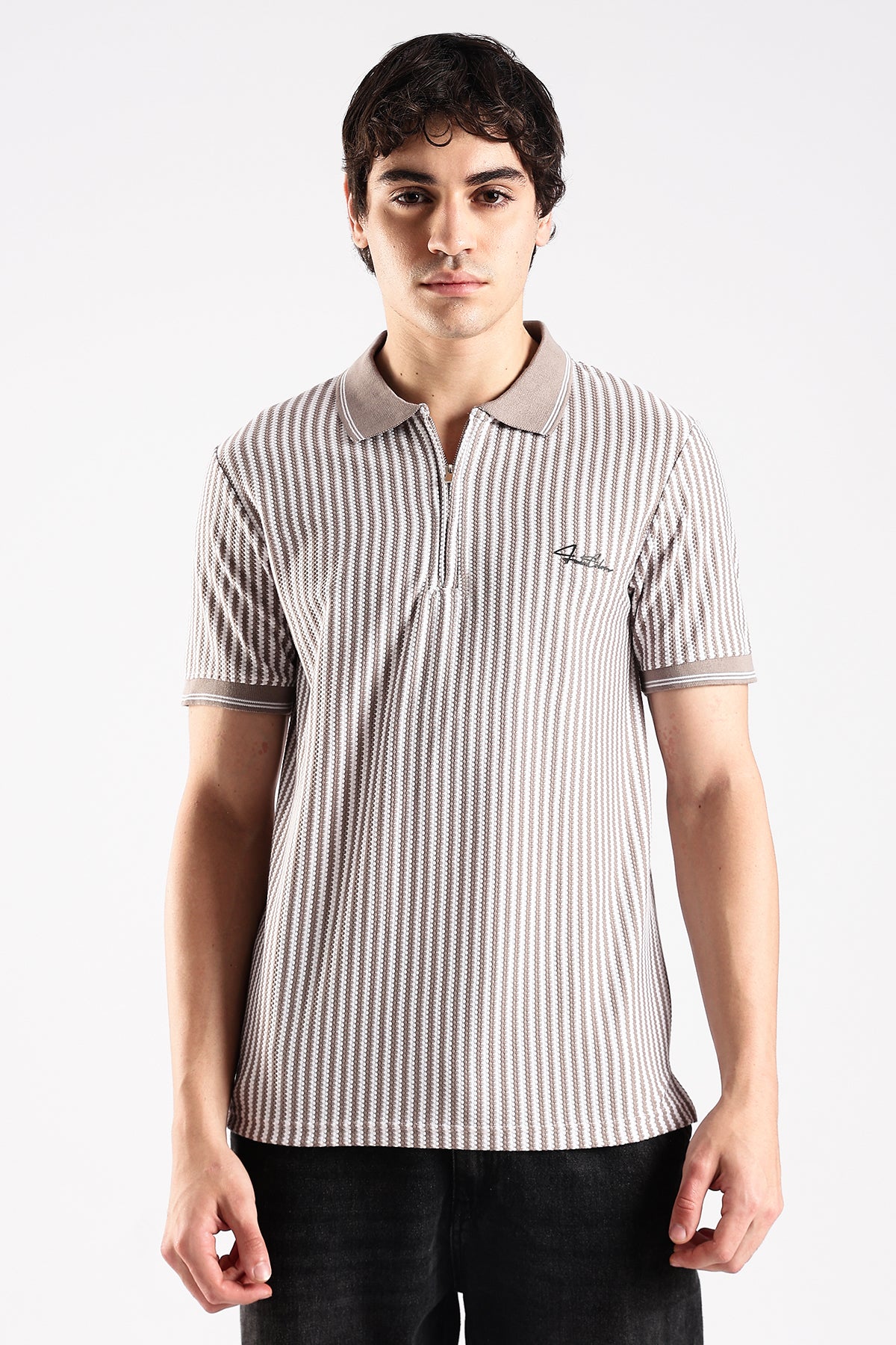 Stripe Polo T-shirt