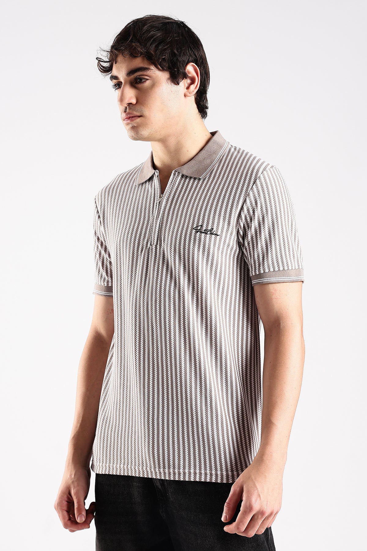 Stripe Polo T-shirt