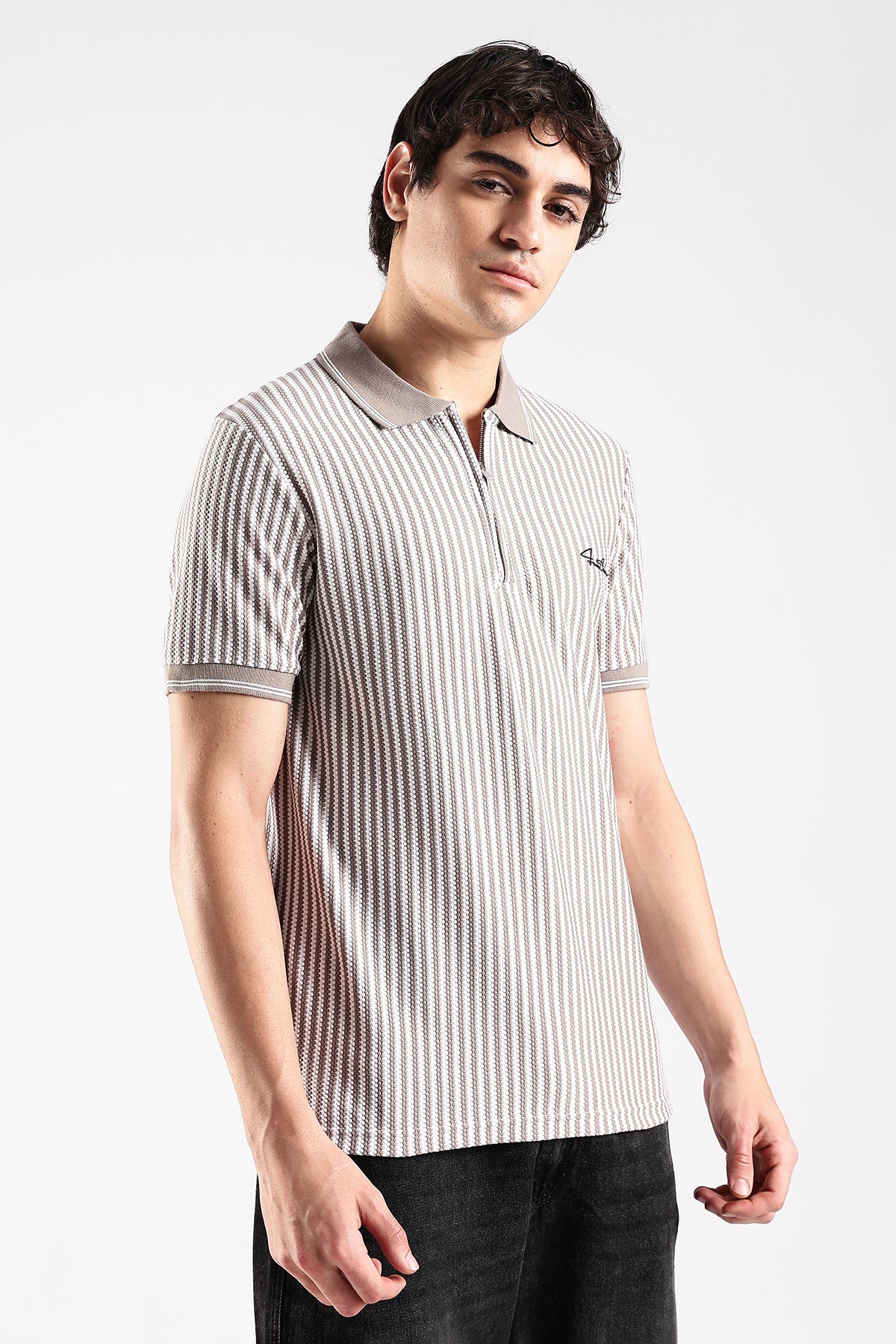 Stripe Polo T-shirt