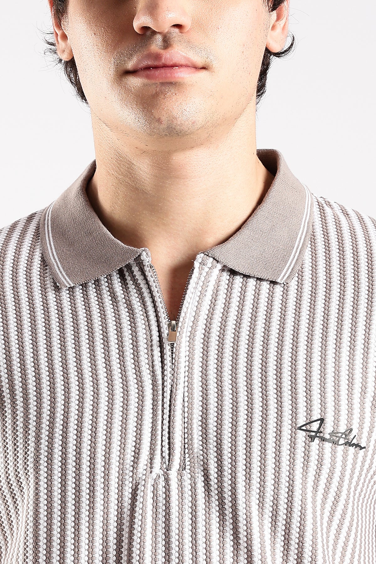 Stripe Polo T-shirt