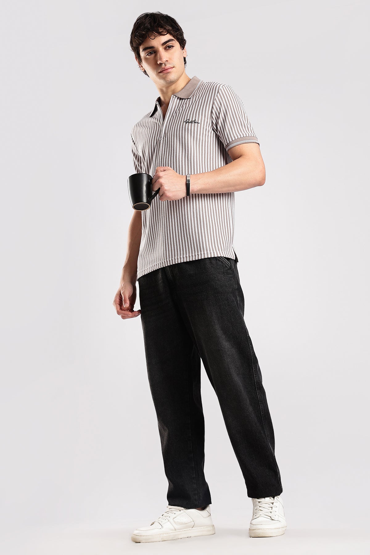 Stripe Polo T-shirt
