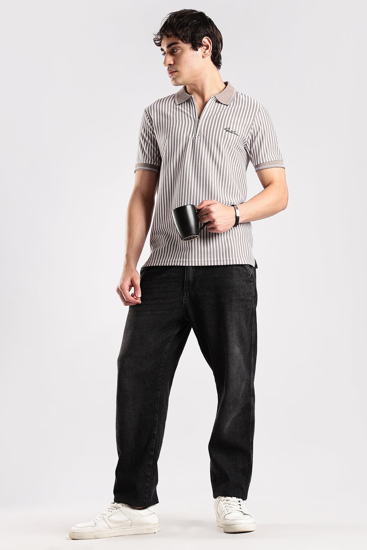 Stripe Polo T-shirt