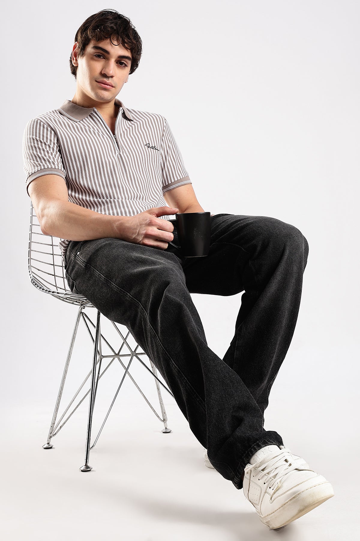 Stripe Polo T-shirt