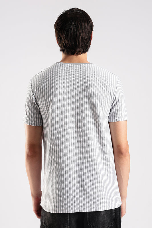 Stripe HD Plain T-shirt