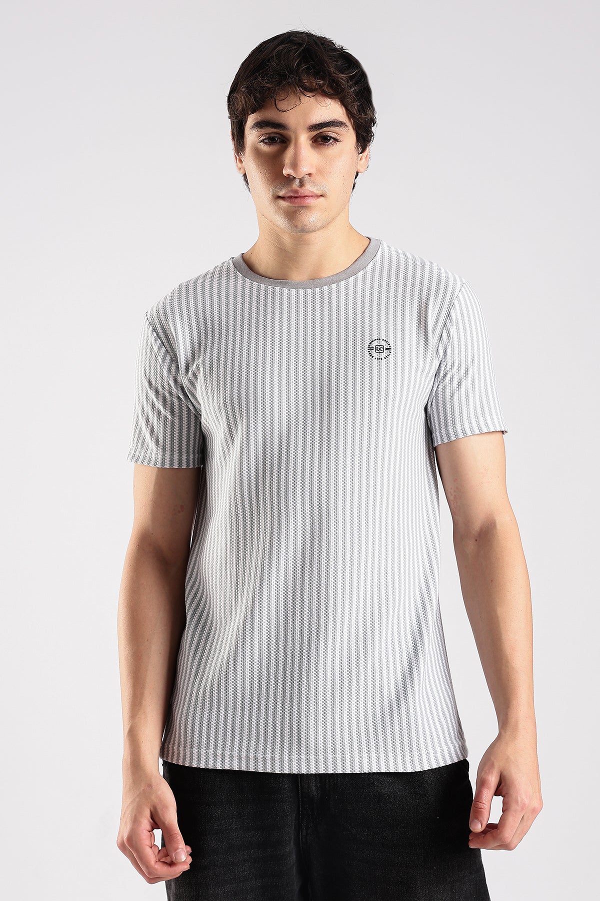 Stripe HD Plain T-shirt