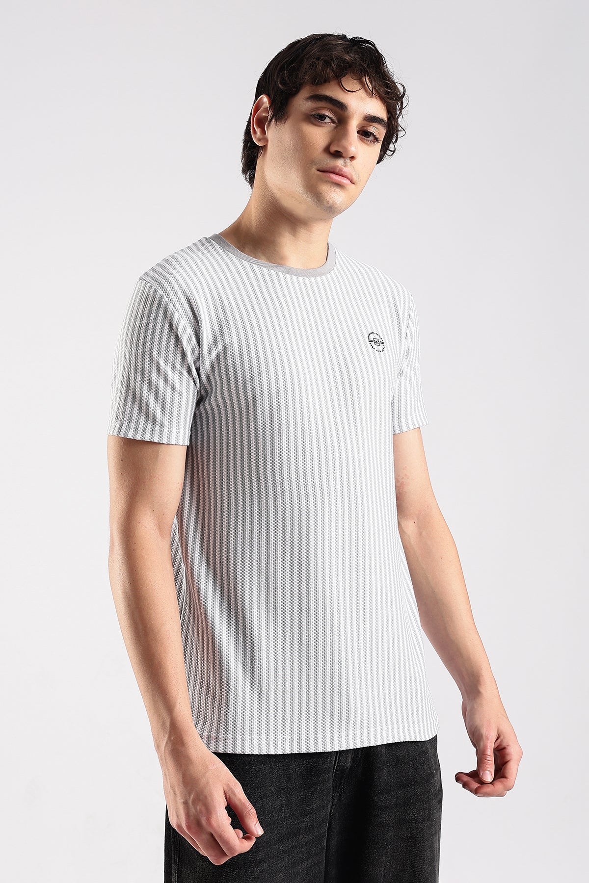 Stripe HD Plain T-shirt