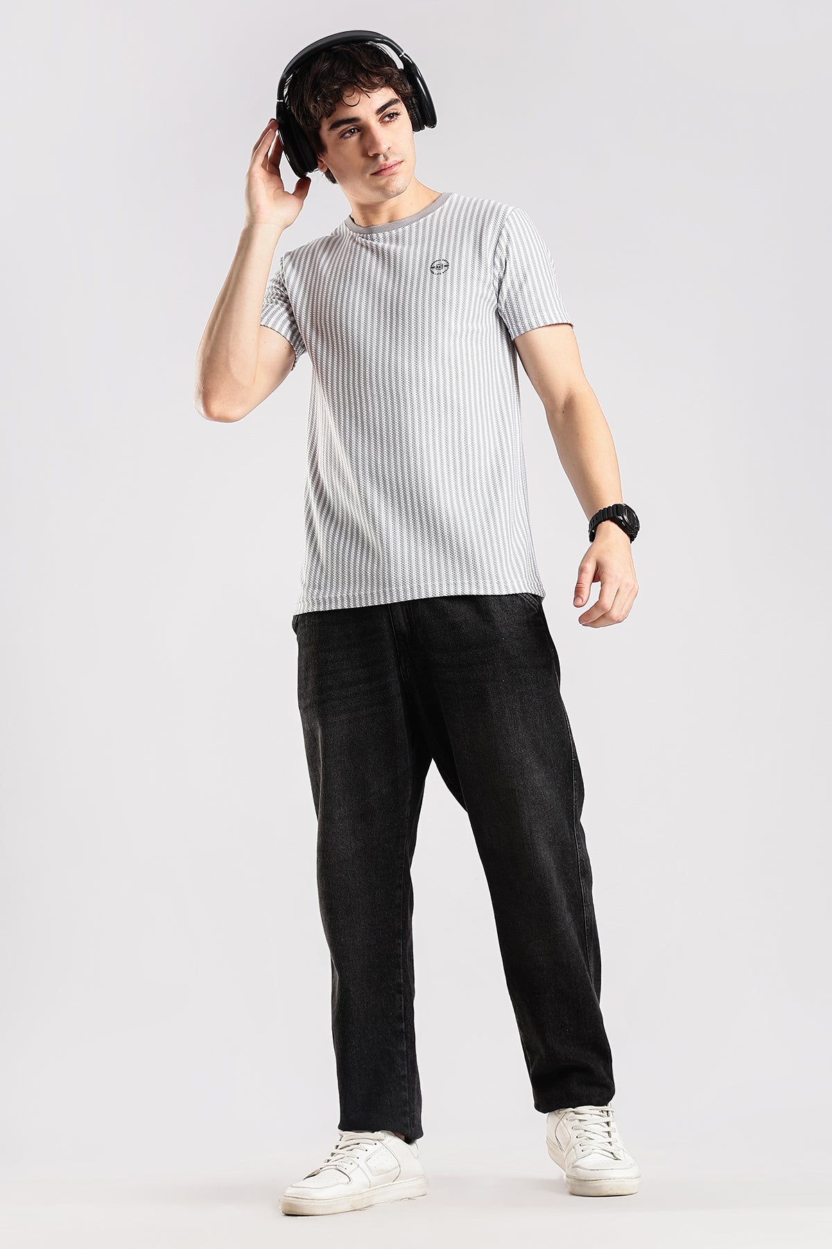 Stripe HD Plain T-shirt