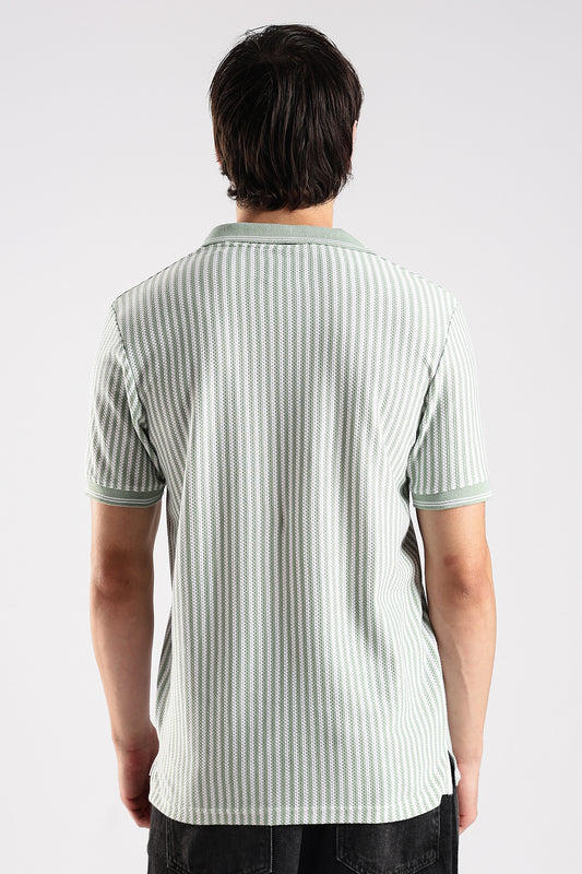 Stripe Polo T-shirt