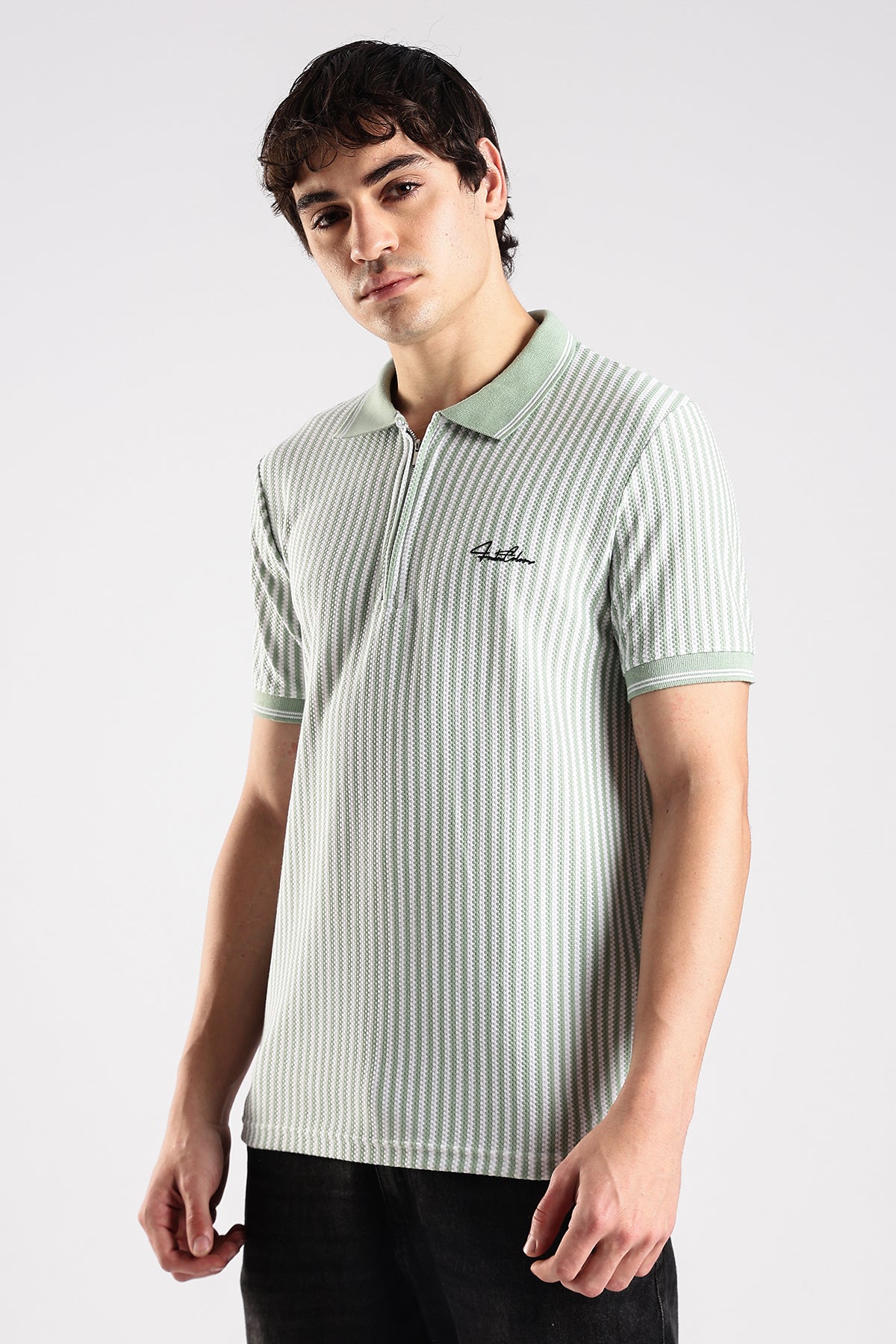 Stripe Polo T-shirt