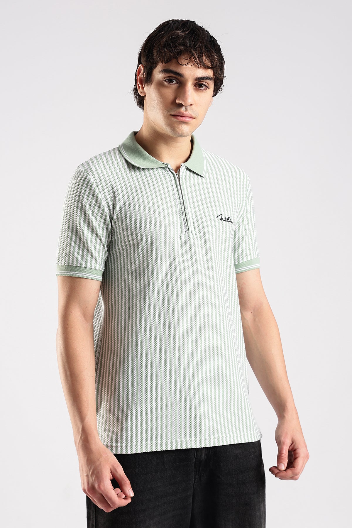 Stripe Polo T-shirt