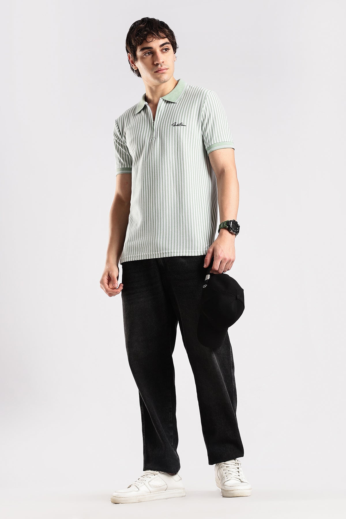 Stripe Polo T-shirt