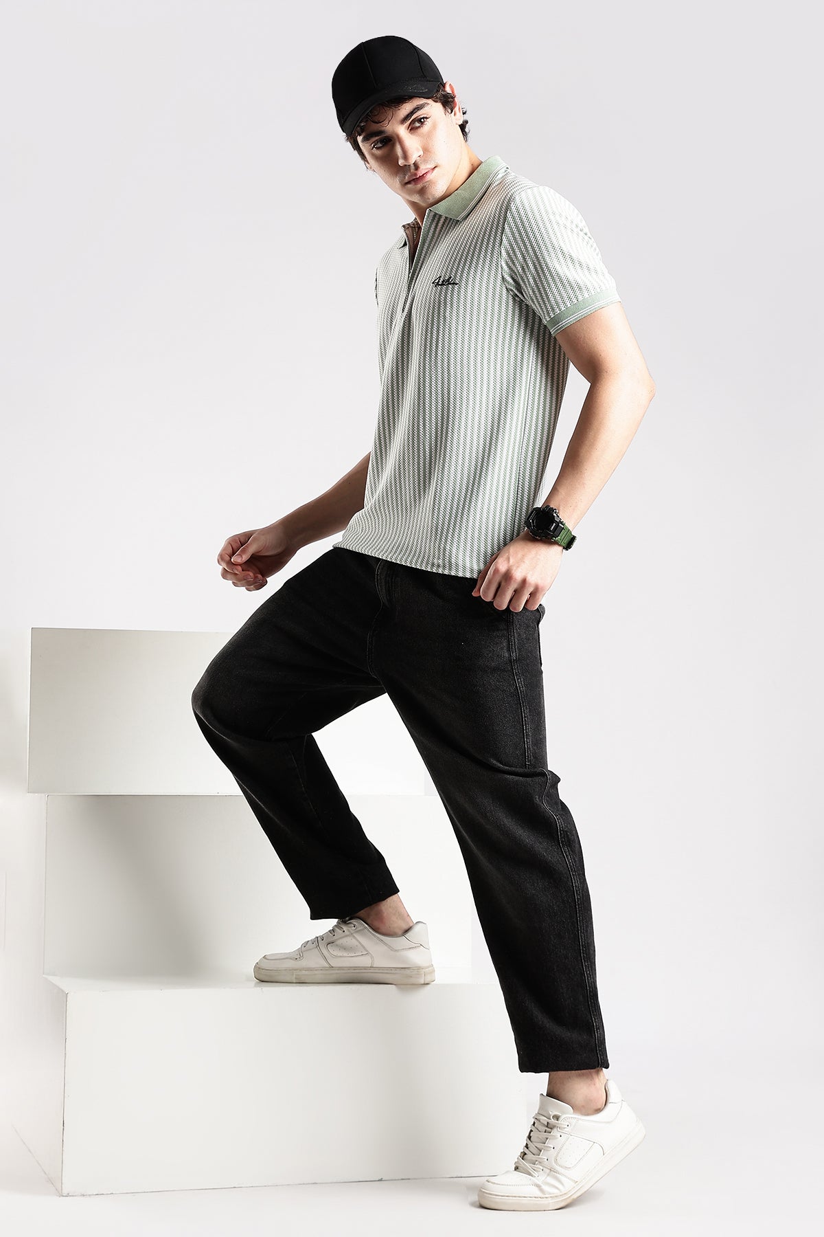 Stripe Polo T-shirt