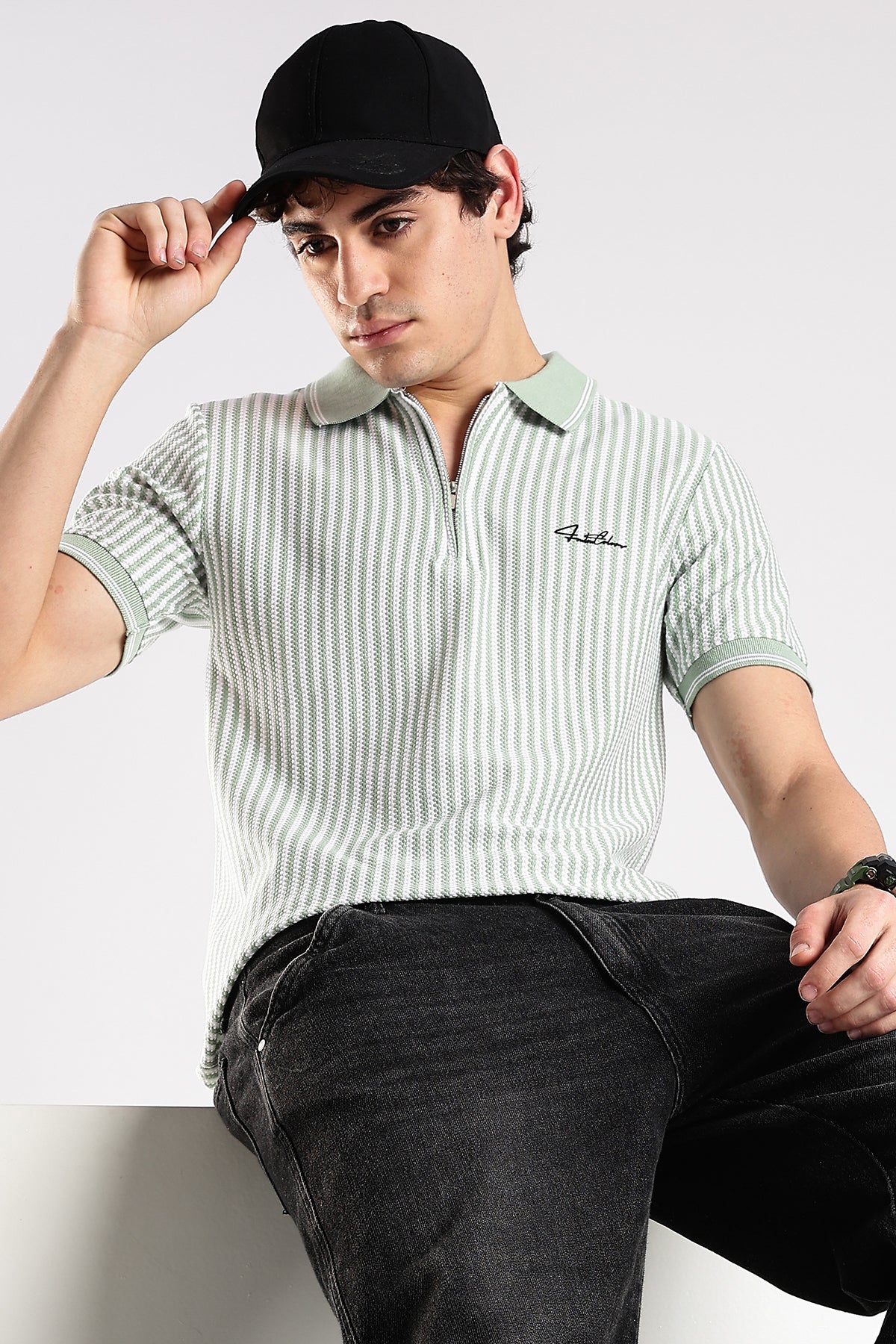 Stripe Polo T-shirt