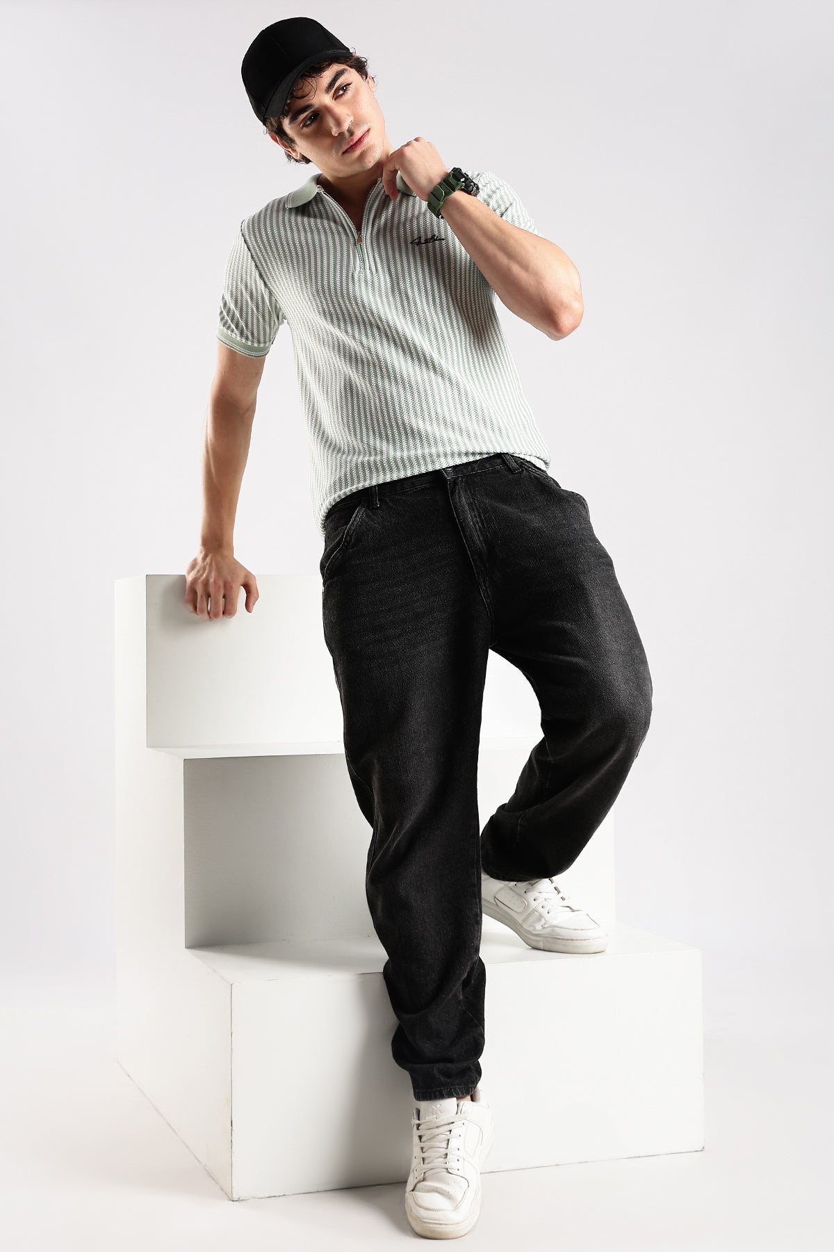 Stripe Polo T-shirt