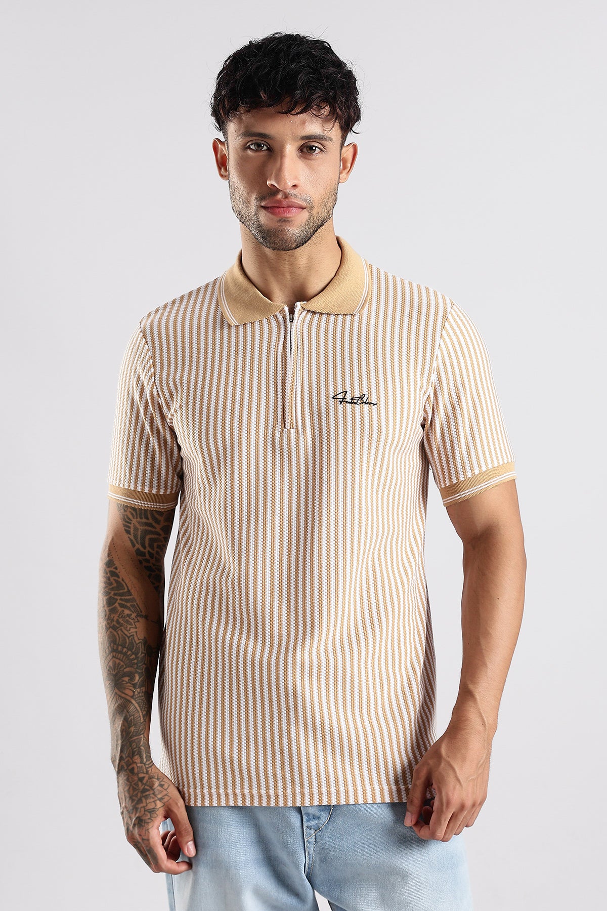 Stripe Polo T-shirt