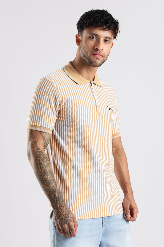Stripe Polo T-shirt