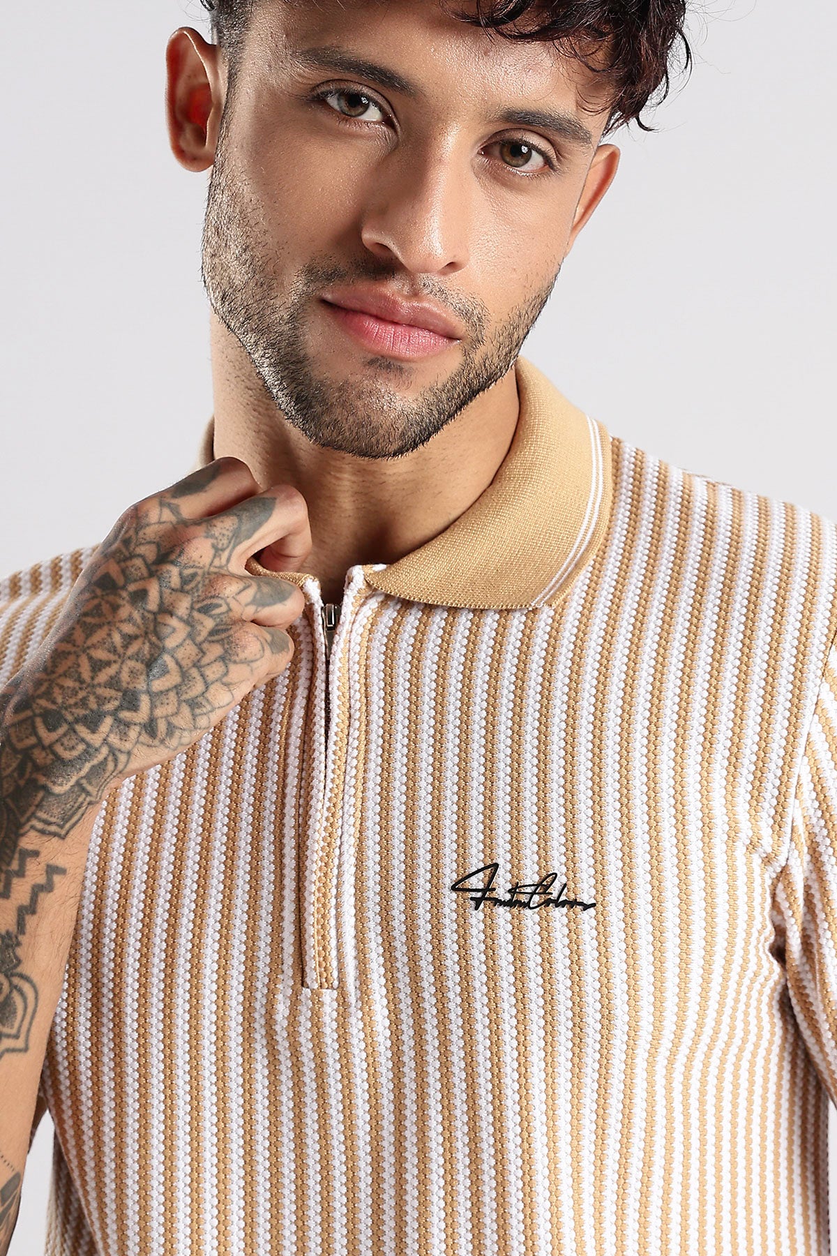 Stripe Polo T-shirt