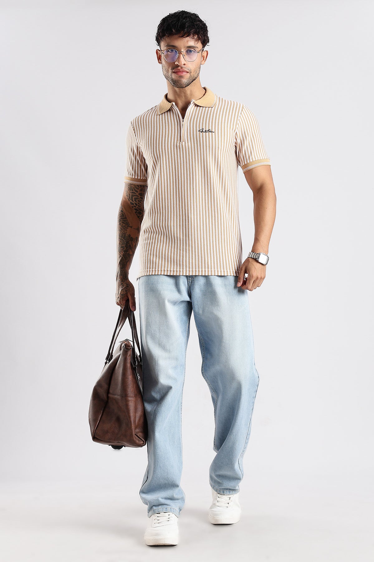 Stripe Polo T-shirt