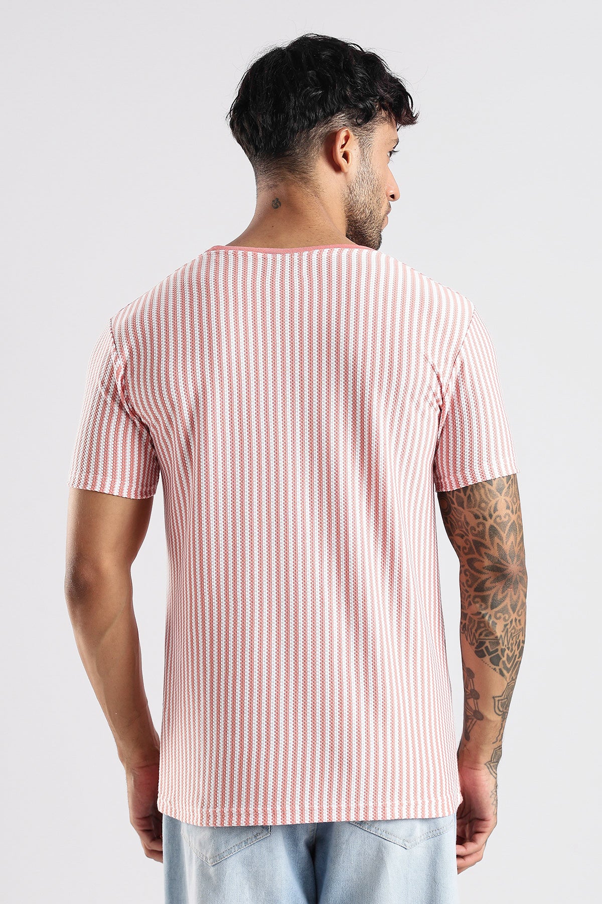 Stripe HD Plain T-shirt