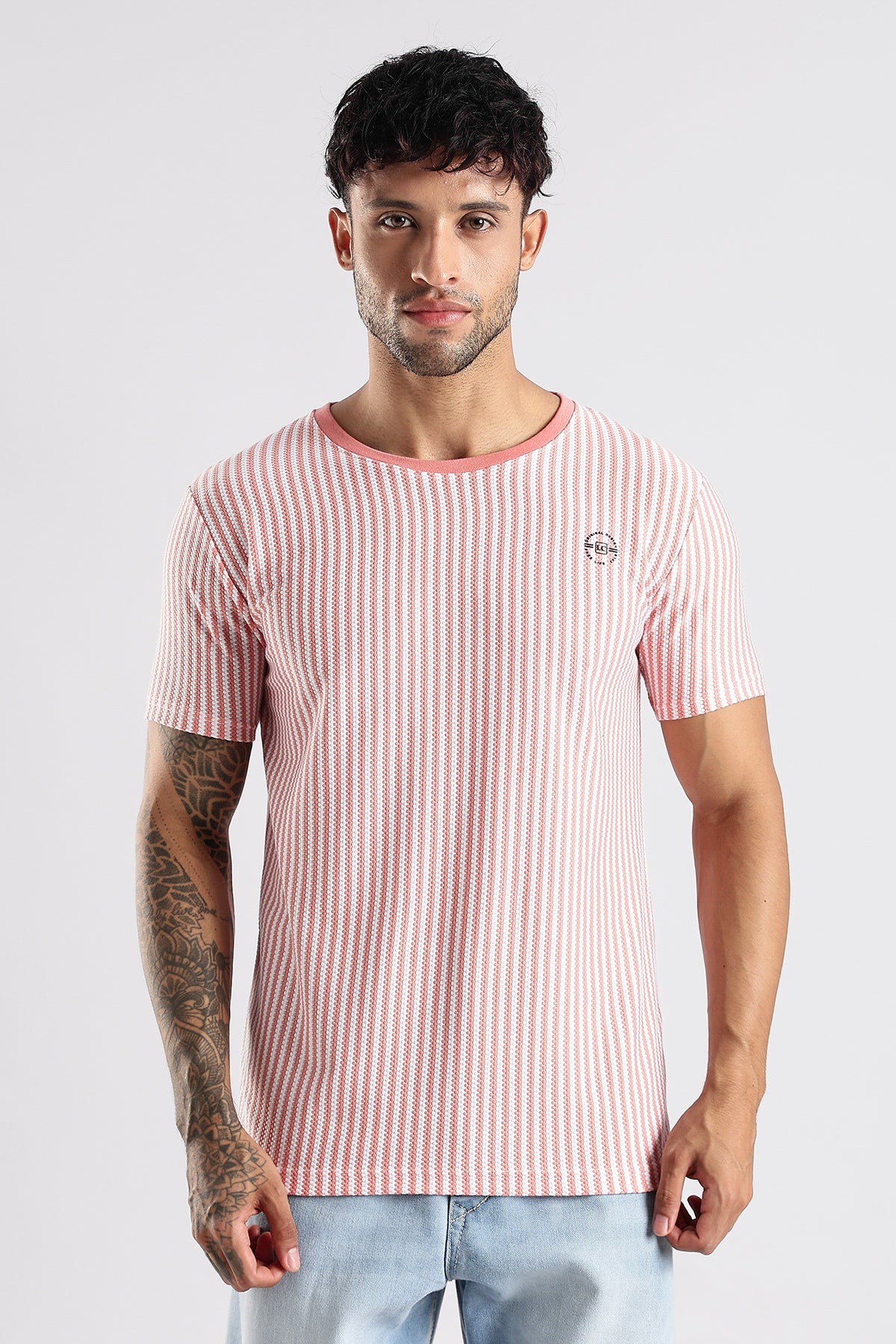 Stripe HD Plain T-shirt
