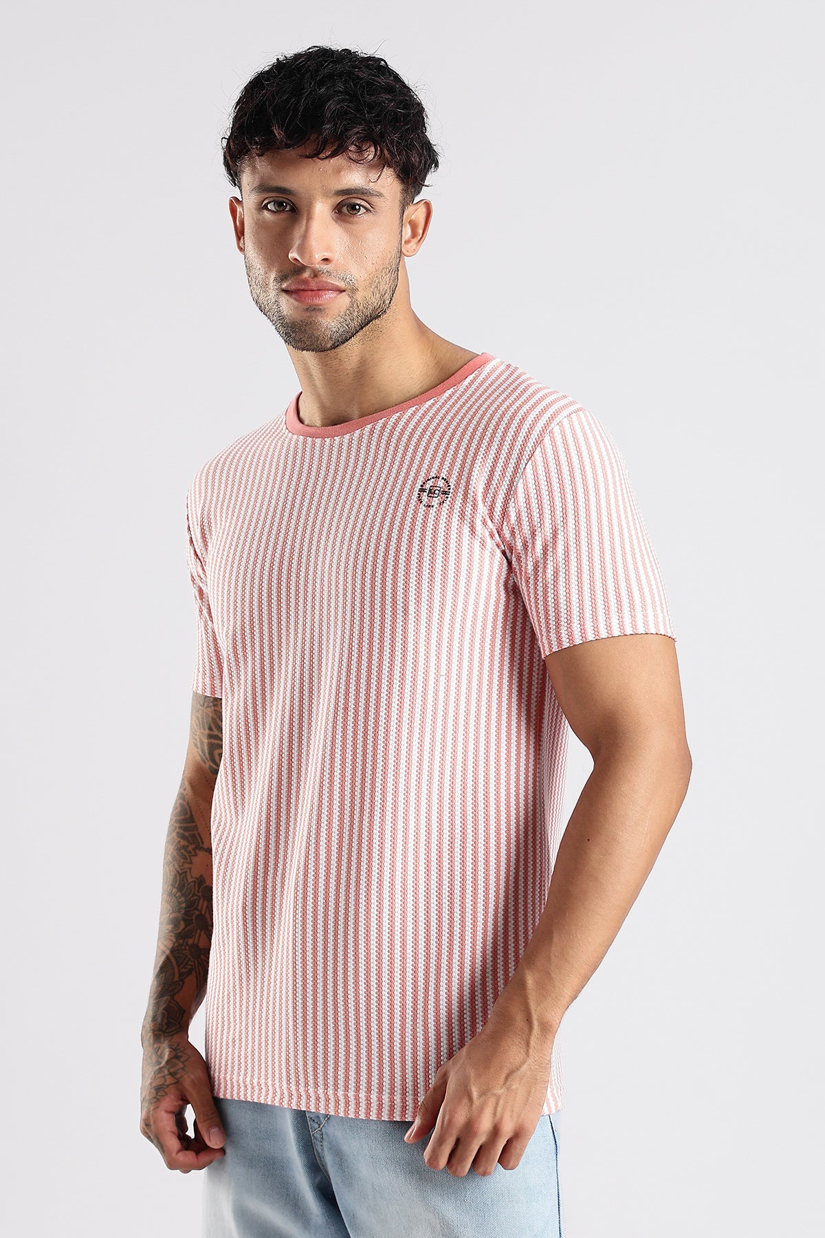 Stripe HD Plain T-shirt