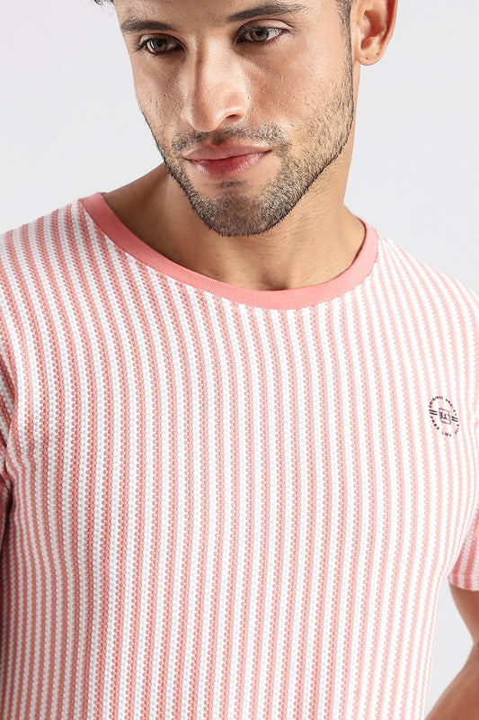 Stripe HD Plain T-shirt