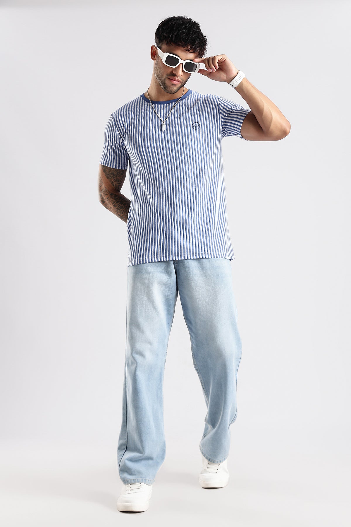 Stripe HD Plain T-shirt