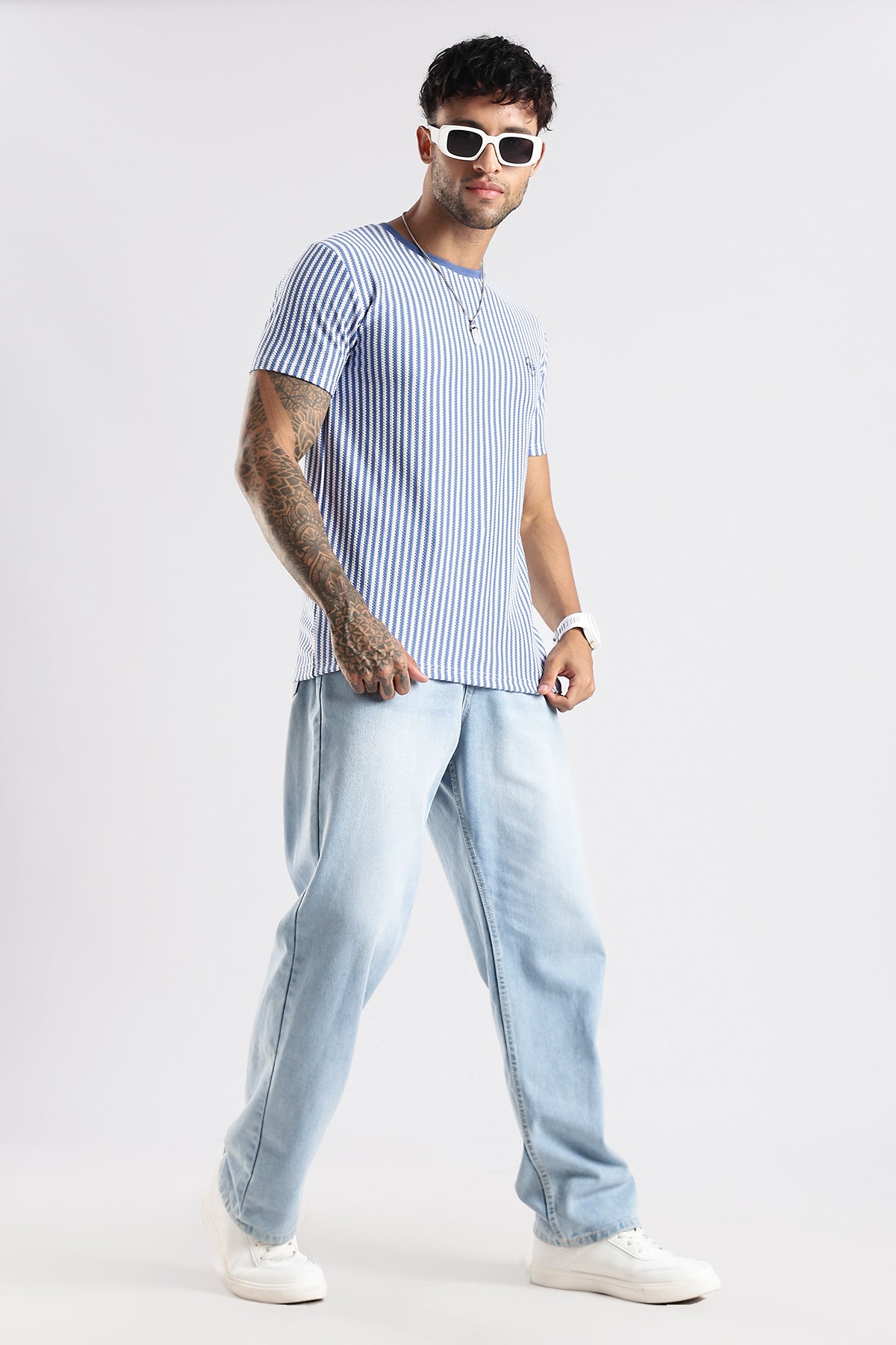 Stripe HD Plain T-shirt