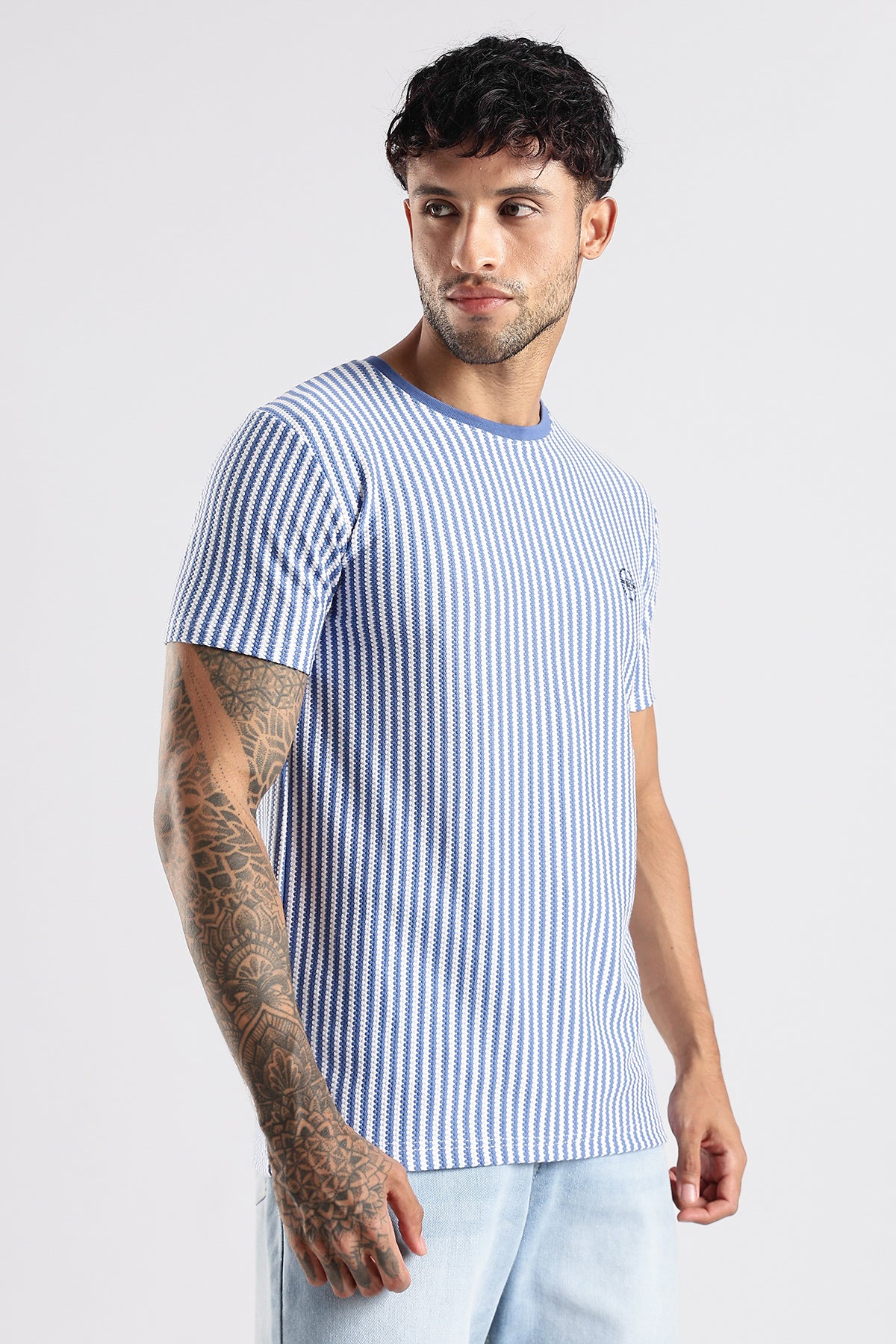 Stripe HD Plain T-shirt