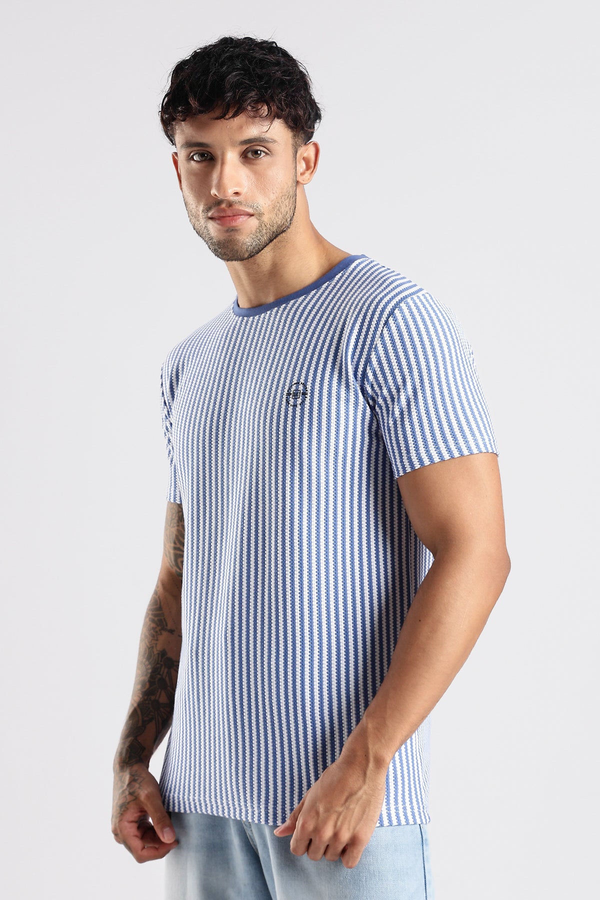 Stripe HD Plain T-shirt