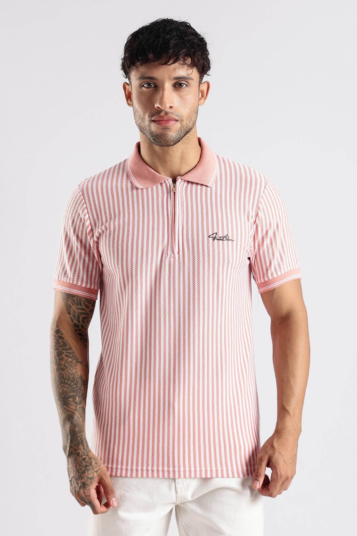 Stripe Polo T-shirt