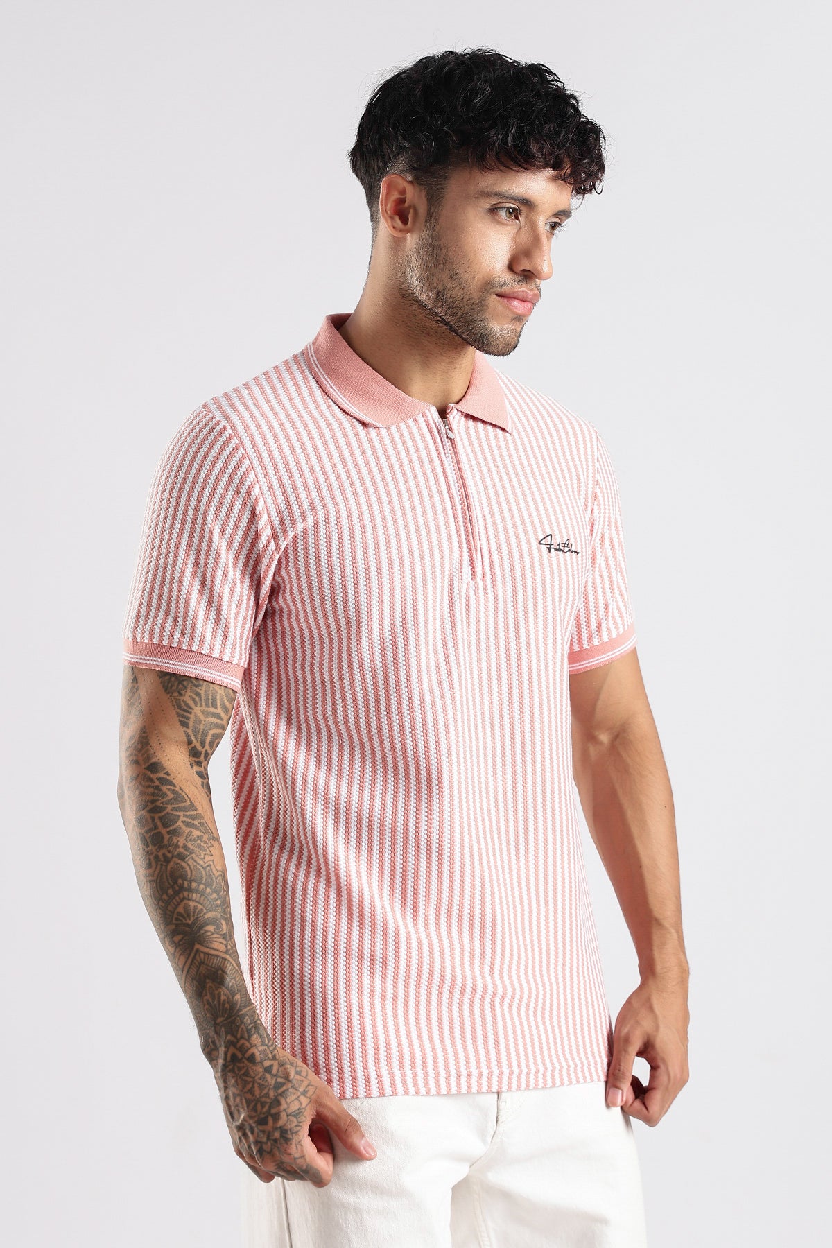 Stripe Polo T-shirt