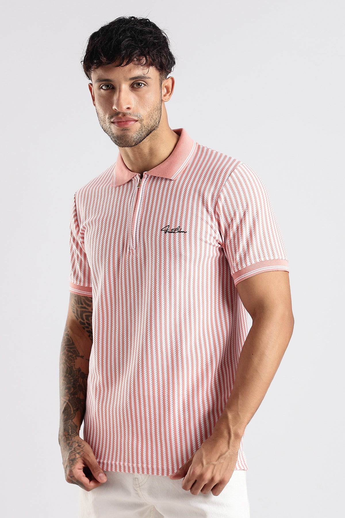 Stripe Polo T-shirt
