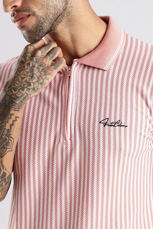 Stripe Polo T-shirt