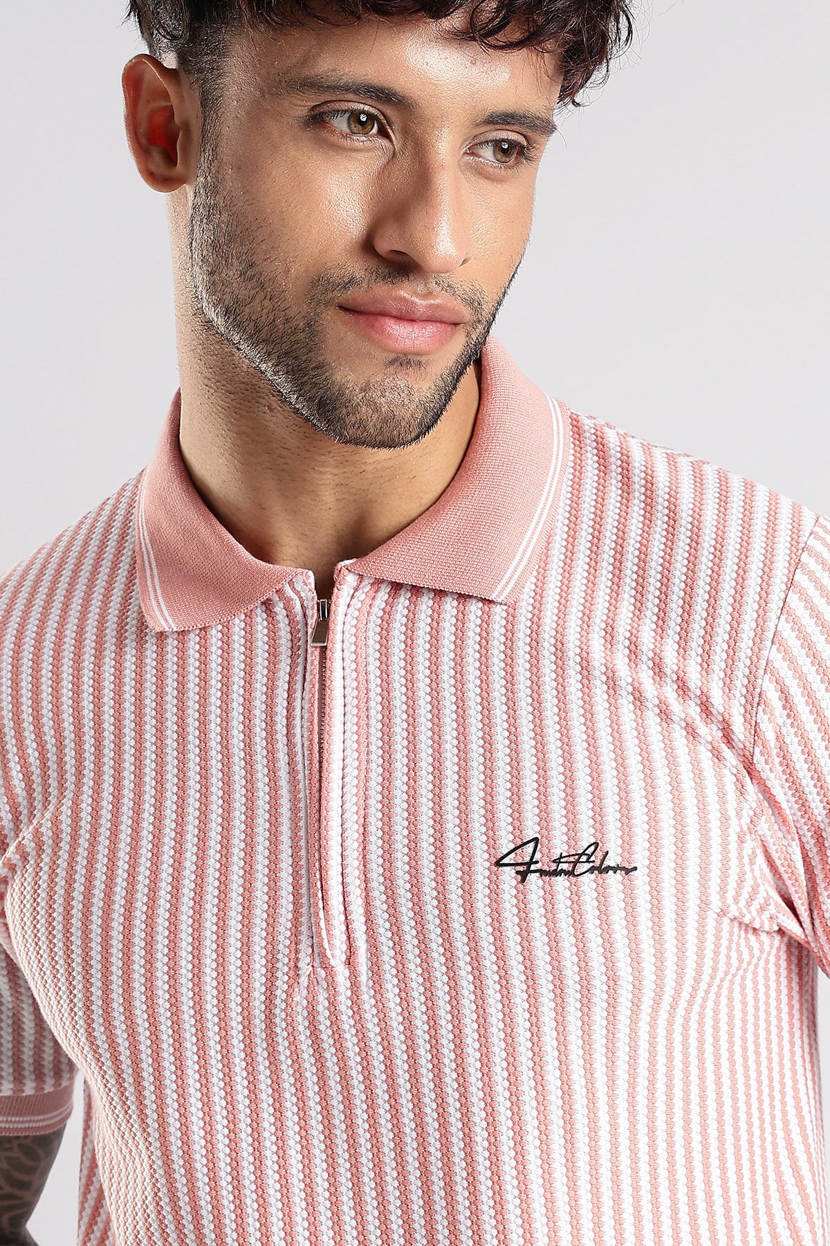 Stripe Polo T-shirt