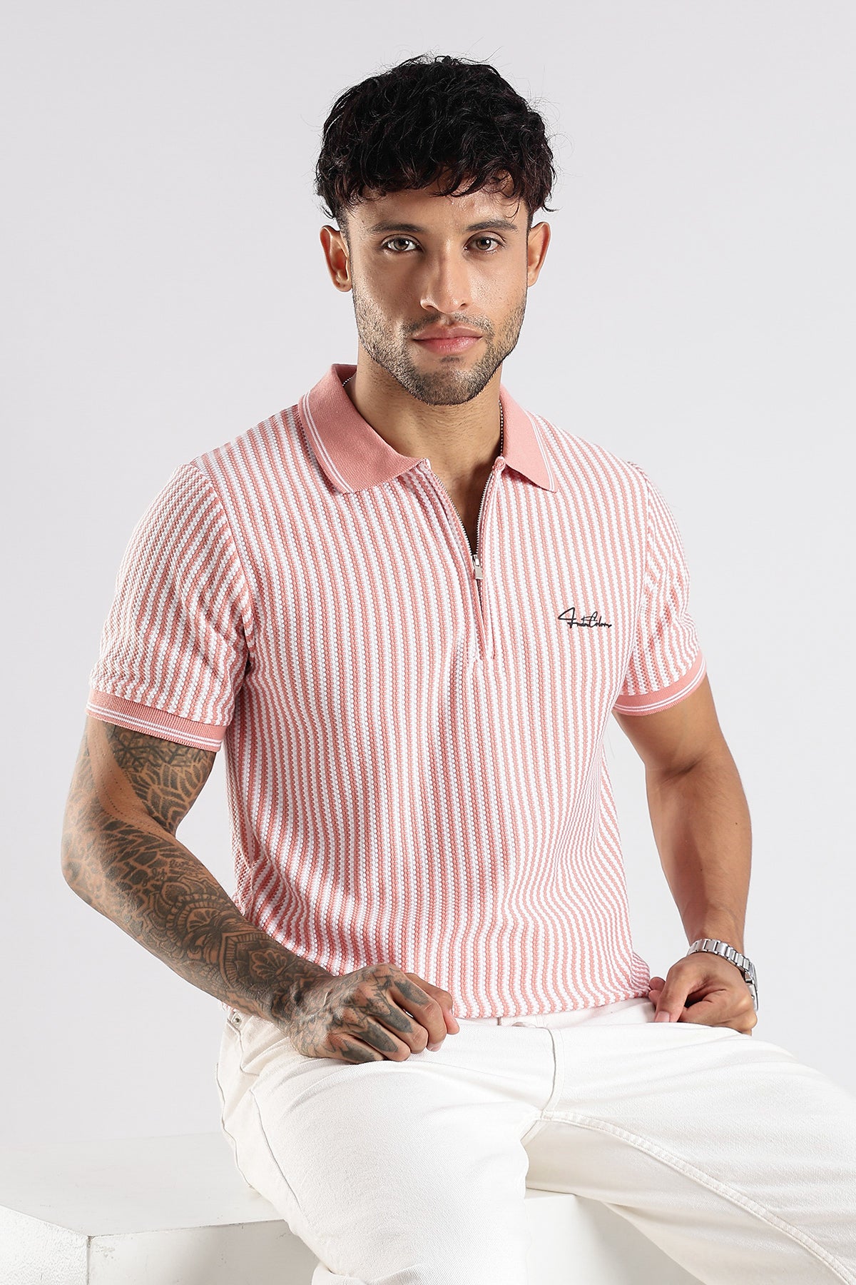 Stripe Polo T-shirt