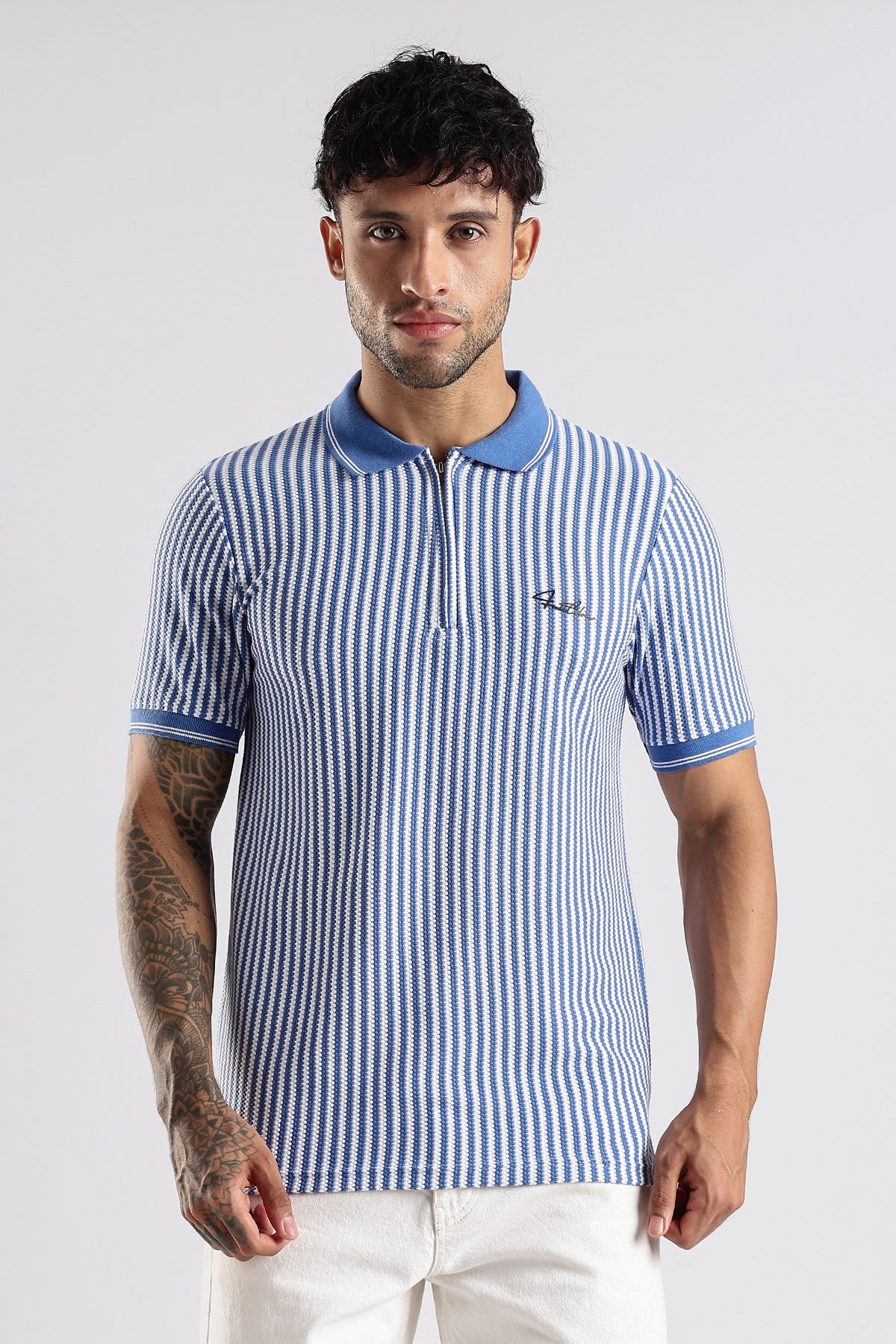 Stripe Polo T-shirt