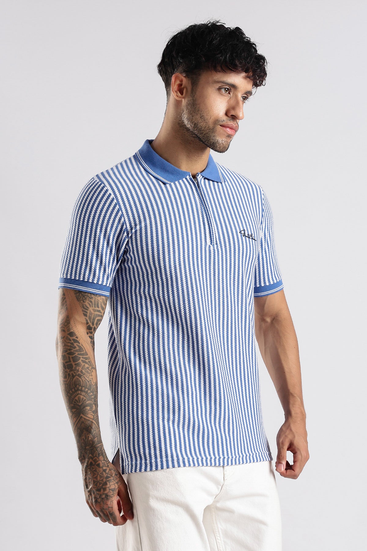 Stripe Polo T-shirt