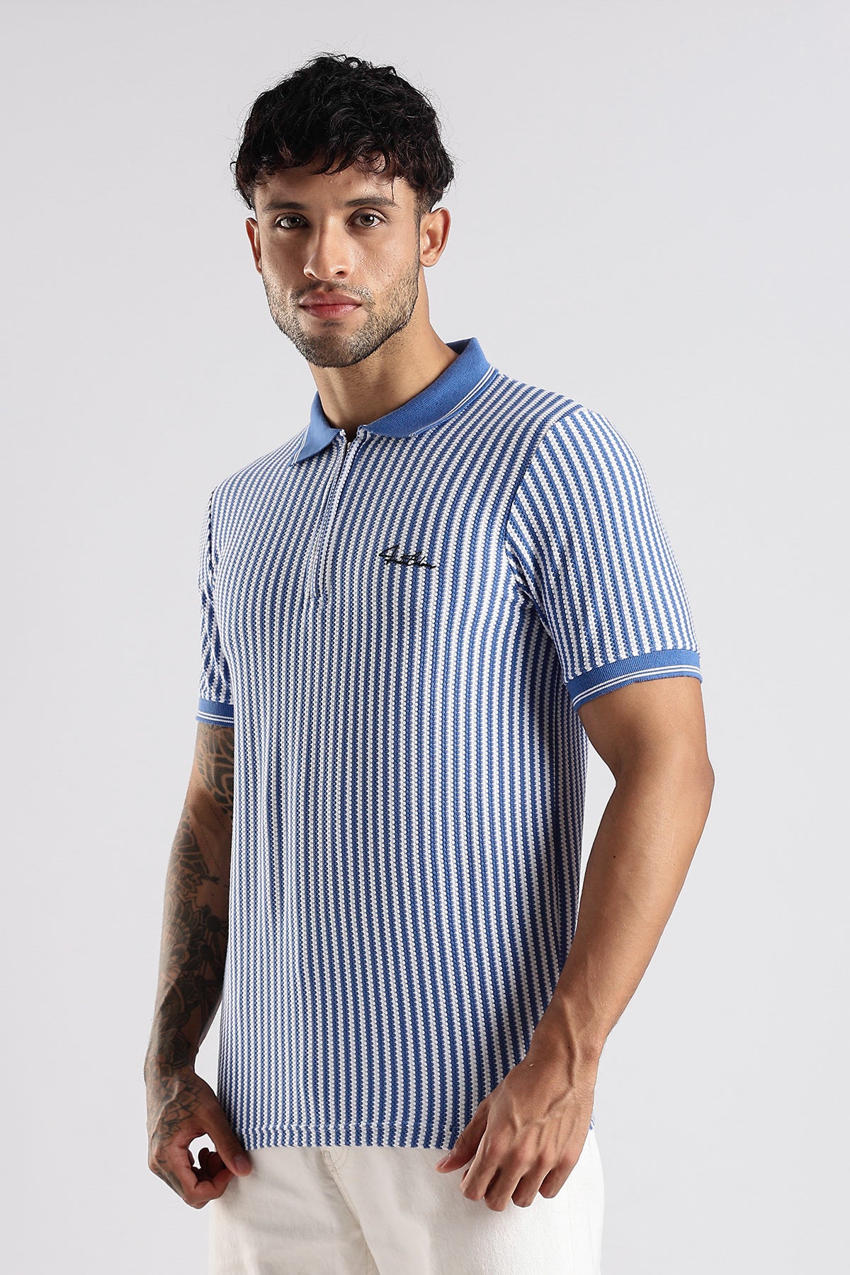 Stripe Polo T-shirt