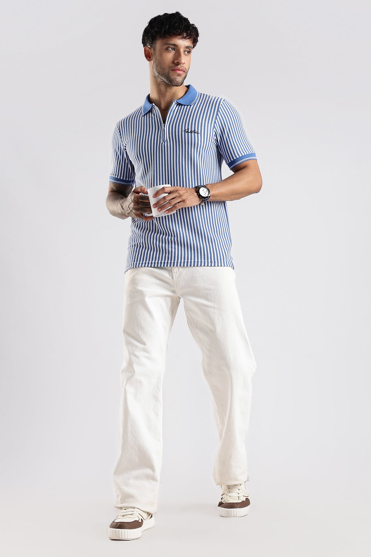 Stripe Polo T-shirt