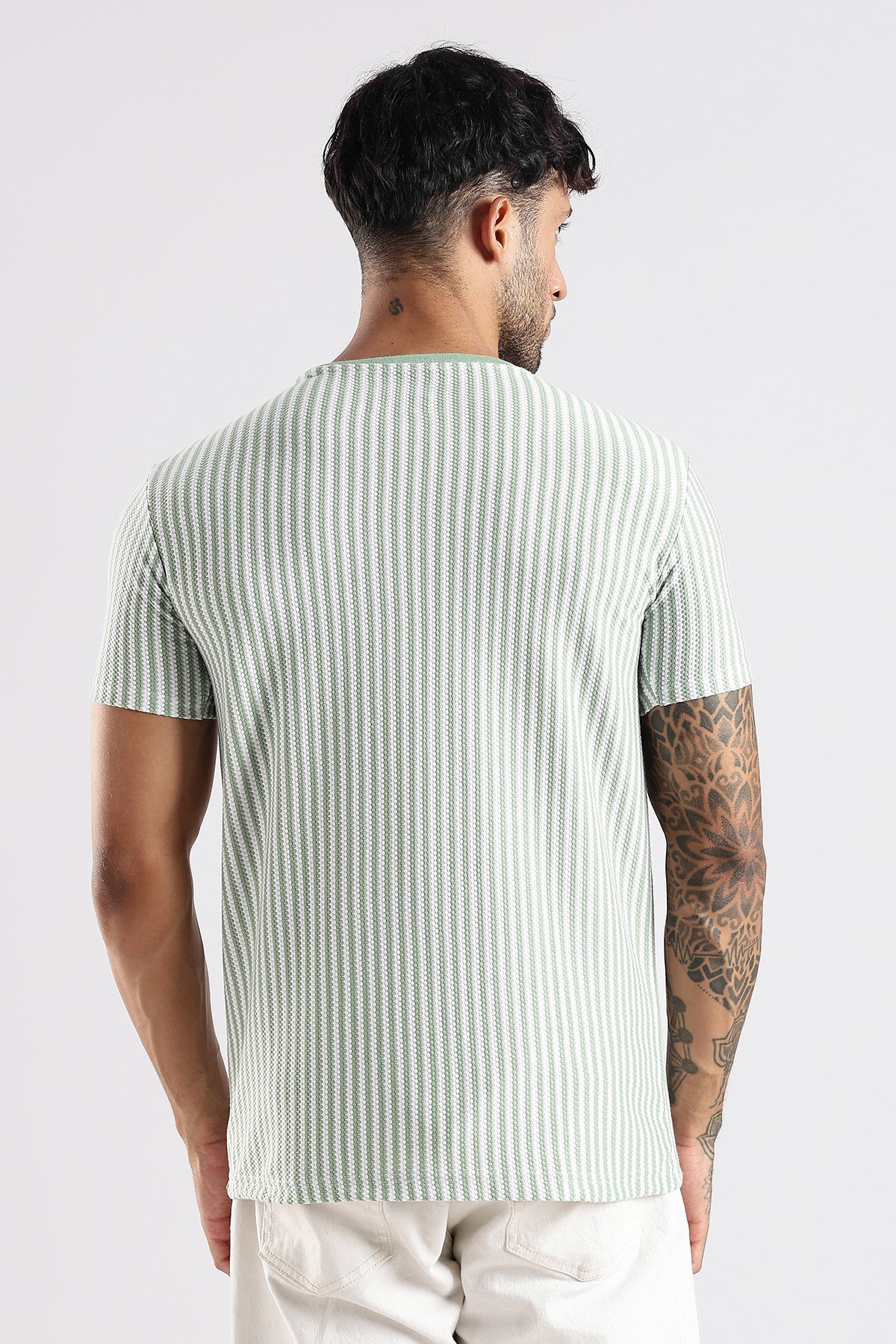 Stripe HD Plain T-shirt