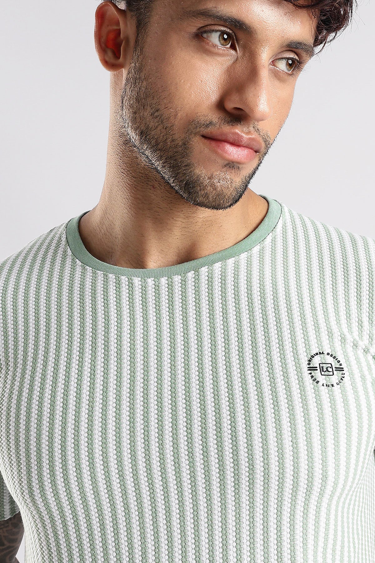 Stripe HD Plain T-shirt