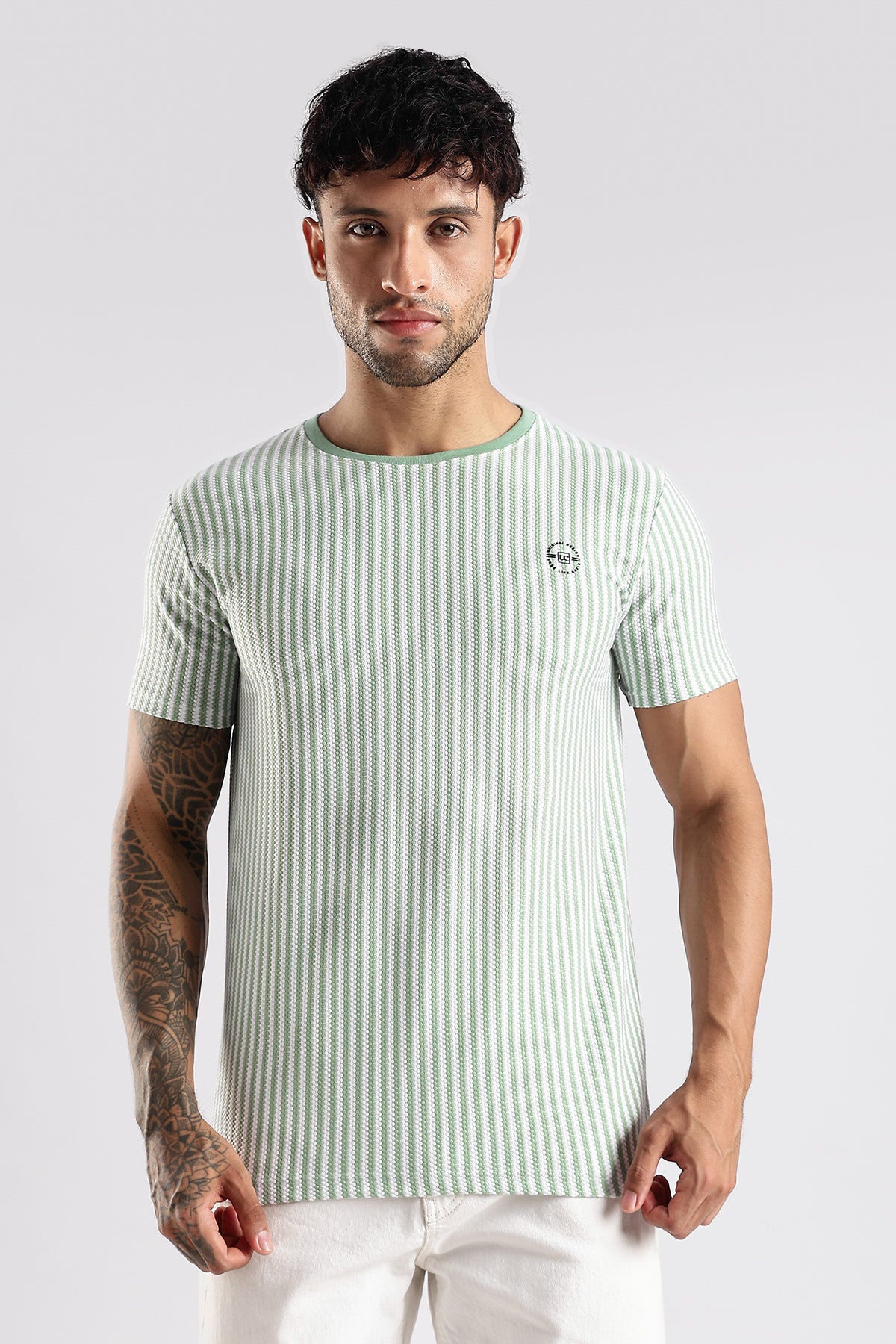 Stripe HD Plain T-shirt